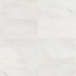 Oriental White Decorative 2 x 8 - marble tile